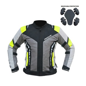 Veste d'équitation d'hiver unisexe en maille respirante textile CE Armor Protection avec col montant bandes réfléchissantes - Product Image 1