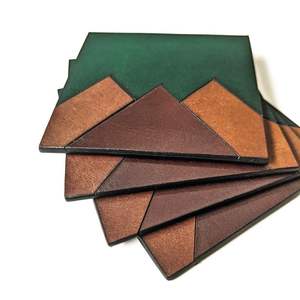 Sous-verres en cuir au design de luxe hautement adaptés à la table à manger Personnalisation de la conception d'hôtels et de restaurants à vendre - Product Image 4