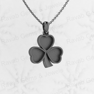 Genuine 925 Sterling Silver <b>28mm</b> Semi Mount Blank Heart Leaf Design Keepsake Breastmilk Pendant Bezel Setting Gemstone Jewelry - Product Image 3