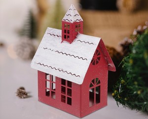 Meilleure vente personnalisée à la main en métal maison porte-lumière de thé décoration maison pour la décoration d'ornement de Noël - Product Image 5