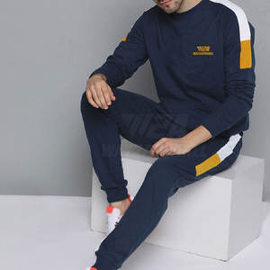 Ensemble de survêtement en tissu doux pour homme, deux pièces, coupe décontractée, tenue de sport, tenue décontractée quotidienne - Product Image 5