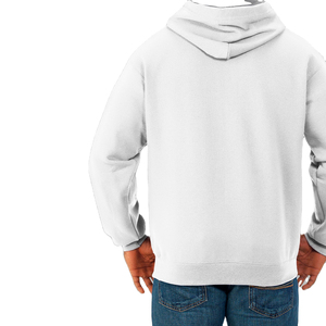 Venta al por mayor 100% algodón hombres pulóver sudaderas con capucha logotipo personalizado bordado sólido térmico polar invierno con capucha estilo OEM servicio - Product Image 4