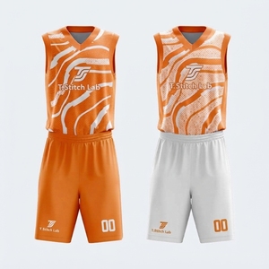 Nouvelle Arrivée Maillot de Basketball Réversible Personnalisé avec Logo pour Hommes, Coupe Automatisée, Sans Manches, Anti-Transpiration, 100% Polyester - Product Image 4