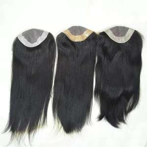 Peluca 100% Humana para Mujer, sin Pegamento, Base de Seda, Cabello con Frente de Encaje, Extensiones y Pelucas de Cabello Usado para Mujer - Product Image 3