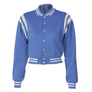 Chaquetas Varsity de Invierno para Mujer al por Mayor, Largo Regular, 100% Algodón Satinado, Impermeable, Transpirable, Color y Logotipo Personalizables - Product Image 1