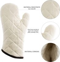 Maniques de cuisine en coton beige imprimées sur mesure 28*16cm, doublure matelassée plus épaisse, résistance à la chaleur accrue, pour la cuisson, la pâtisserie et la grillade, haute qualité
