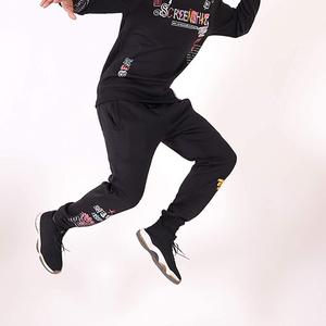 Hombres Poliéster Tech Fleece Stripe Chándal Venta al por mayor Ropa deportiva Jogger Pantalones de chándal con sudaderas con capucha - Product Image 4