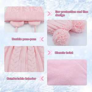Customise Made Girls And <b>Boys</b> Beanies <b>Caps</b> Fashion Winter Warm Beanies Solid Color Outdoor Warm Customise Beanie jacquard - Product Image 4