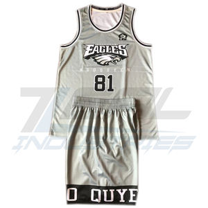 เครื่องแบบบาสเก็ตบอลผ้าโพลีเอสเตอร์ระบายอากาศได้ดีแห้งเร็วงานปักพิมพ์ซับลิเมชันทำจากในปากีสถาน - Product Image 1