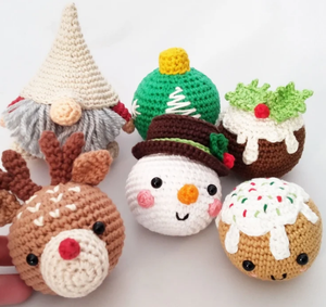 Ornements de décoration au crochet 100% coton faits à la main Décorations de Noël en gros du Vietnam - Product Image 3