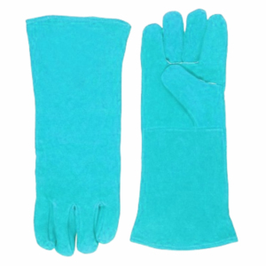 Guantes de soldadura TIG de alta resistencia Guantes de seguridad de protección de trabajo resistentes a la abrasión de cuero de vaca y de grano de cabra para brazo de mano - Product Image 3