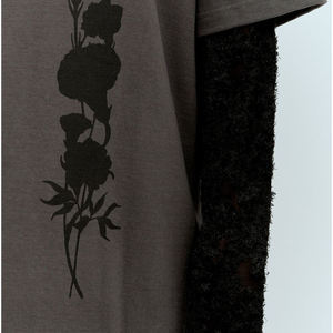 ผู้ผลิตเสื้อยืด OEM แบบสั่งทำพิเศษสองชั้น เสื้อยืดผ้าฝ้ายสองชั้นเนื้อหนาสำหรับสตรีทแวร์และชุดลำลอง - Product Image 6