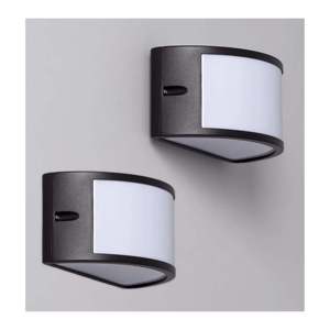 Lampe murale extérieure en aluminium semi-circulaire, design d'éclairage extérieur élégant - Product Image 1