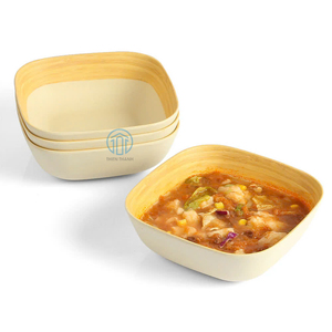 Juego de cuencos de bambú ecológicos 4PCS Hecho en Vietnam con la mejor calidad Hecho de bambú hilado - Product Image 4