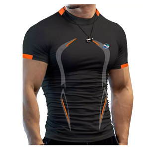 T-shirt surdimensionné 100% coton pour homme Séchage rapide et poids lourd Coupe courte Style Streetwear Conception vierge personnalisée de haute qualité - Product Image 2