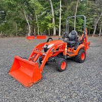 Tractor de Ruedas KUBOTA BX23S 2023 con Accesorios de Cargador/Retroexcavadora