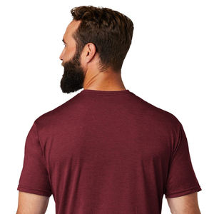 T-shirts pour hommes en mélange de trois tissus, poids lourd, 100% coton/personnalisés, séchage rapide, respirants, impression d'écran graphique personnalisée - Product Image 2