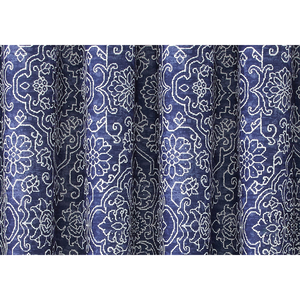 Tenda da Doccia Eva Longoria Adana Blu Taglia Unica, Stampa Digitale Moderna su Tessuto con Ganci per Uso Bagno - Product Image 3