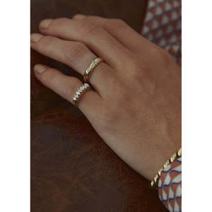 Kinn Theresa Marquise Diamond Engagement <b>Ring</b> 14k Solid Gold 0.1ctw - Product Image 3