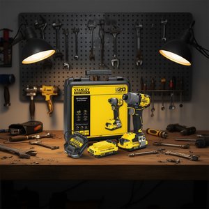 Llave de Impacto Inalámbrica Stanley 18V V20 con 2 Baterías, Cargador y Estuche de Transporte - Product Image 3