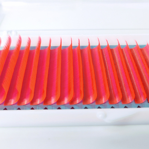 Extensiones de Pestañas Individuales de Neón de Alta Calidad, Marca ELFA, Material de Fibra HY LON, Naturales, Suaves, Fáciles de Abanicar, Estuches Completos - Product Image 4