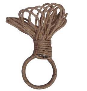 ALFOMBRAS NAPKIN ANILLO COLOR NATURAL Servilleteros redondos hechos a mano para bodas, fiestas, restaurantes/hoteles, servilletero surtido - Product Image 6