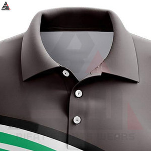 Venta al por mayor de algodón en blanco de talla grande transpirable Casual sublimación hombres para camisas personalizables - Product Image 2