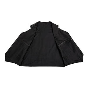 100% Genuine Leather Best Design Motorcycle Cowhide Leather Motorbike <b>Waistcoat</b> Vest - Product Image 3