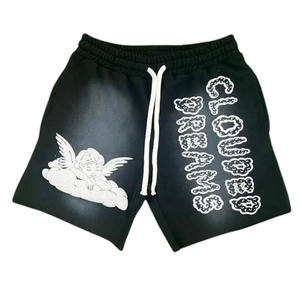 Pantalones Cortos de Algodón para Hombre, Estilo Urbano, con Cierre de Cordón, Transpirables, de Alta Calidad, Hechos a Medida, Servicio OEM, Precio de Fábrica, Gran Venta - Product Image 1