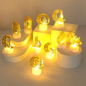 Décoration musulmane Ramadan Kareem 2024 Bougie LED Eid Mubarak <span class=keywords><strong>pour</strong></span> la maison Eid Al-Fitr <span class=keywords><strong>Aid</strong></span> Moubarak Decor Party Supplies - Product Image 3