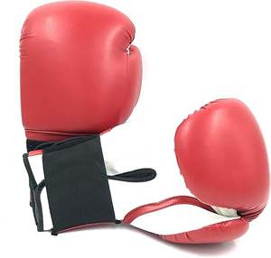 Gants de boxe en cuir rouge pour le kickboxing, le grappling, le Muay Thai, l'entraînement, les pads de frappe et les sacs de frappe - Product Image 3