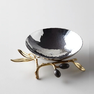 Decorative Chocolate <b>Bowl</b> Royal Fruits <b>Bowl</b> Glossy Finishing Designer Fruit Serving Snack Serving <b>Metal</b> <b>Bowl</b> At Affordable Price - Product Image 4