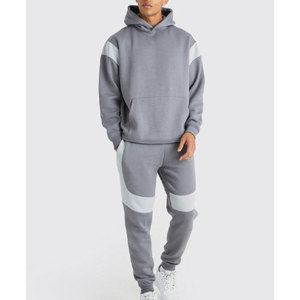 Survêtements d'hiver en polaire chaude personnalisée pour hommes, vêtements de ville et de sport à manches longues et à motif uni avec logo - Product Image 4