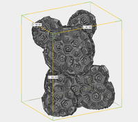 Modèle en plastique de prototype rapide 3D, FDM SLA PLA ABS Résine, Ours, Impression 3D, Jouets en plastique en forme d'ours