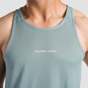 Camiseta Deportiva GAI Power Tank (Mint) - Corte Regular para Hombre, Talla XL, con Capucha, Diseño 3D con Pedrería, Camiseta sin Mangas - Product Image 6