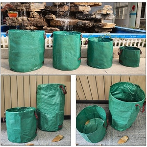 Feuilles de pelouse débris herbe coupe réutilisable robuste pliable sac de feuilles de jardin avec anneau de poignée debout boîtes de poubelle de cour - Product Image 5