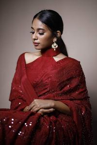 Robe pour femme indienne pas chère, vente en gros à bas prix, très belle pièce de chemisier à broderie chinon lourde pour le travail - Product Image 2