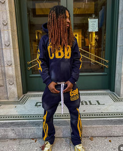 Sublimation survêtements à capuche de haute qualité pour hommes à manches longues nouveau Design personnaliser Sublimation/broderie survêtement ensemble pour hommes - Product Image 1