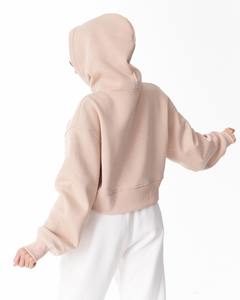 Mujeres sudaderas con capucha de moda bordado pulóver más tamaño de las mujeres Crop Top sudaderas con capucha - Product Image 6