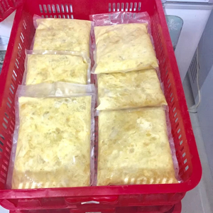 เนื้อทุเรียนแช่แข็งแบบธรรมชาติจากเวียดนามเนื้อผลไม้เมืองร้อนครีมเหมาะสำหรับสมูทตี้ของหวานและเบเกอรี่ - Product Image 1