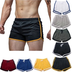 Pantalones cortos de baño de algodón 100% para hombre, bañadores de secado rápido con bolsillos con cordón transpirable, traje de baño de playa para surf para verano - Product Image 2