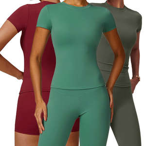 Camisetas de talla grande de alta calidad para mujer, conjuntos de mallas, ropa de calle, ropa activa, conjunto de camisa de gran tamaño para mujer - Product Image 1