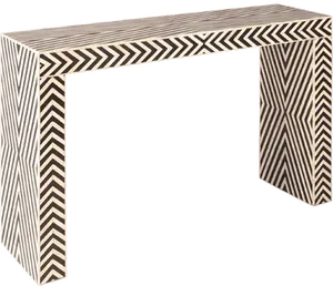 Mesa de Centro Moderna Elly con Incrustaciones de Concha, Base de Metal Hecha a Mano, Diseño Personalizado Duradero, Color Natural, para Hogar u Hotel - Product Image 1