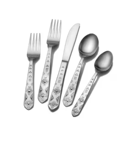 Ustensiles de cuisine Couverts en acier et métal Couverts couleur personnalisée Cuillère à café et fourchette au fini argent pour table à manger - Product Image 6