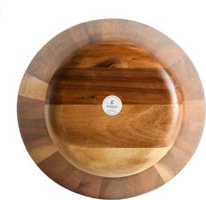 Ensemble de 3 saladiers en bois d'acacia Sherwood, saladiers en bois, ensemble de saladiers en bois d'acacia, grand saladier en bois d'acacia pour fruits - Product Image 5