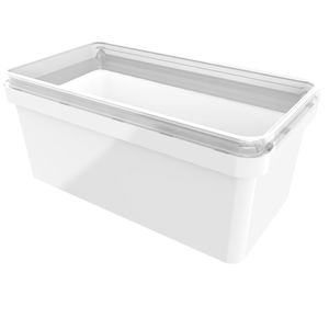 Premium 750g White Cheese <b>Container</b> with Lid - Durable, Stylish, and Airtight Storage Solution for Your Gourmet Cheeses - Product Image 1