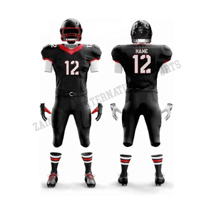 Kits d'uniformes de football américain à manches courtes de haute qualité nouveau style d'équipe de jeunes porter des uniformes de sport respirant - Product Image 4