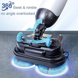ALL NEW C0WLINE <b>Pro</b>-Grade <b>Mini</b> Floor Scrubber Ultra-Compact & Portable Cordless Long Range Battery 16.9 Wide Cleaning - Product Image 2