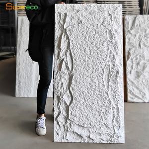 Hiện Đại 1200*600Mm Trang Trí Nội Thất 3D Mô Hình Thiết Kế Không Thấm Nước Nấm Dòng Chảy Sóng PU Văn Hóa Thân Thiện Với Môi Bền Khối Tường - Product Image 2