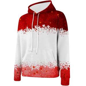 <b>Men's</b> Festive 3D Printed Santa Claus Anime <b>Hoodie</b> Pant Set Plus Size New Year <b>Christmas</b> Sportswear for Winter Parties OEM - Product Image 4